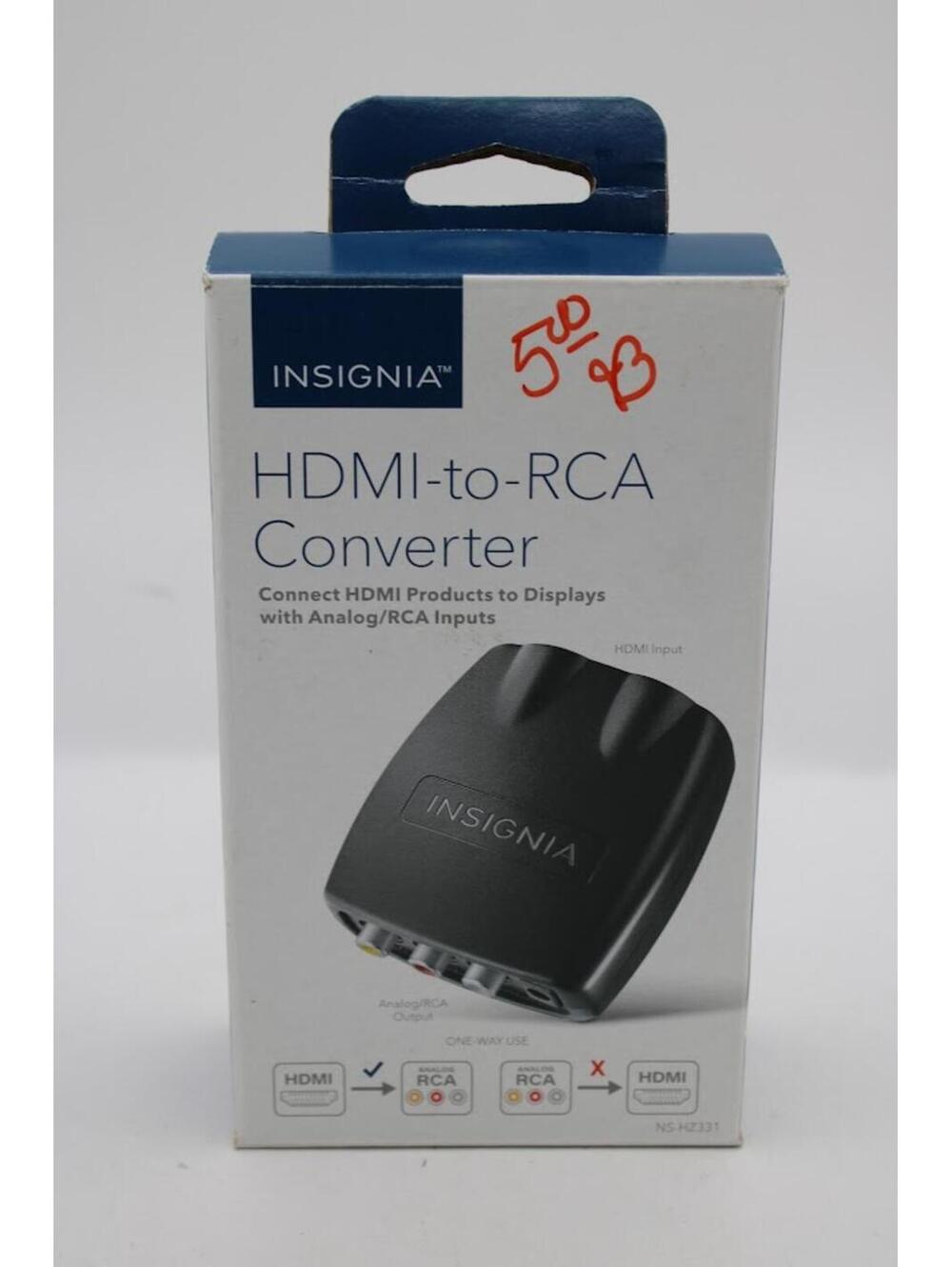 New Open Box Insignia HDMI-to-RCA Converter